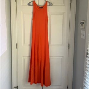Ralph Lauren orange long tank dress Medium